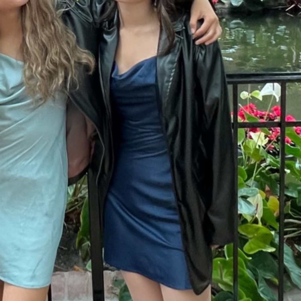 Oversized Faux Leather Jacket